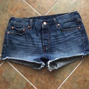 Levi’s 501 Denim Jean Button Fly Cutoff Shorts 29